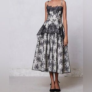 NWT Mirror of Venus Trompe L’oeil Peplum for Anthropologie